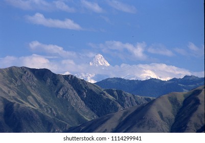 peak of Khan Tengri, 7005 meters high