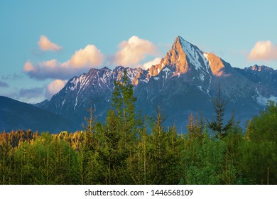 Peak Krivan (2494m),symbol of Slovakia in High Tatras mountains, Slovakia