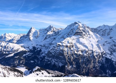 peaks of Alps in Swiss