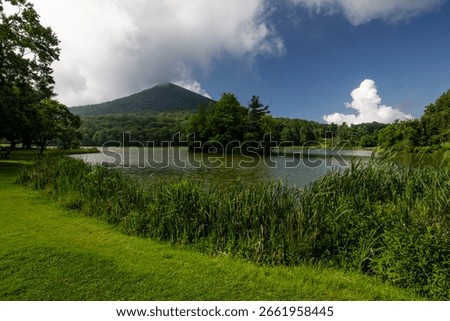 Peaks of Otter, Sharp Top Mountain, Abbott Lake, Bedford County Virginia