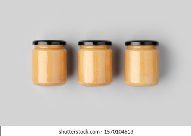 Peanut, Almond, Nut Butter Jar Mockup.