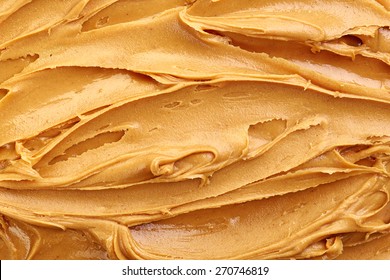 peanut butter background, top view