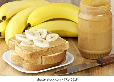 Peanut Butter And Banana Sandwich