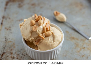 Peanut Butter Ice Cream - Shutterstock ID 1253189860