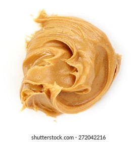 peanut butter isolated on white background