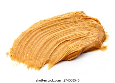 Peanut Butter Isolated On White Background