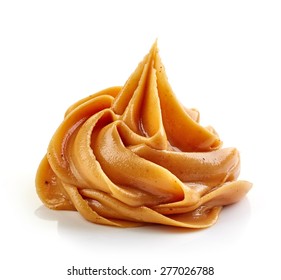 Peanut Butter Isolated On White Background