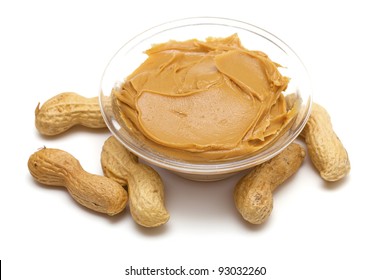 Peanut Butter Isolated On White