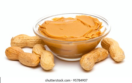 Peanut Butter Isolated On White