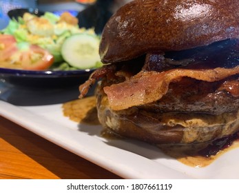 Peanut Butter And Jelly Bacon Burger