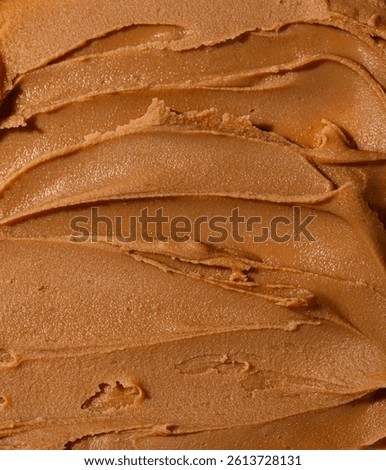 Peanut butter texture background isolated