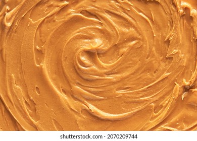 Peanut butter texture. Spread swirl. Organic keto food. Healthy creamy paste. Smooth closeup brown desert. Crunchy macro snack. Fat salt breakfast