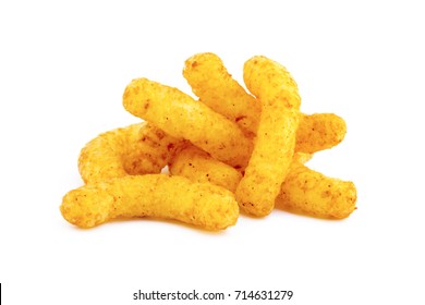 Peanut Corn Puffs Isolated White Background Stock Photo 714631279 ...