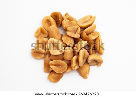 Peanut kernels snack isolated portion 