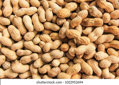 peanut in a shell texture. food background of peanuts 