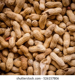 Peanuts  background.  Raw peanuts.  