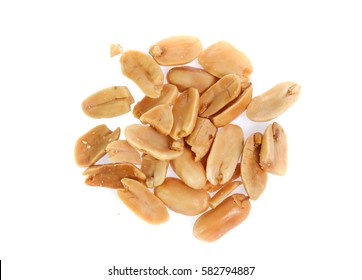 Peanuts Isolated On White Background