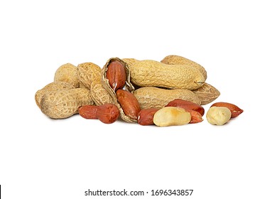 peanuts on a white background for your menu or design