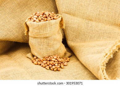 Peanuts In A Ramie Sac