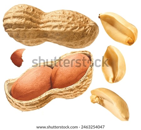 Peanuts, with shell and peeled