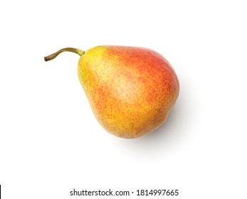 Pear Isolated On White Background. Top View