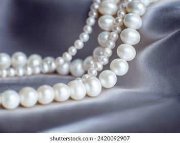 Pearl backgrounds, st valentine day. Jewellery, wealth - Powered by Shutterstock