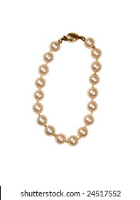 Pearl Bracelet With A Gold Clasp Is An Affordable Luxury