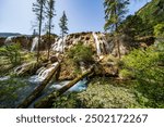 Pearl Shoal Waterfall in Jiuzhai Valley National Park, China.