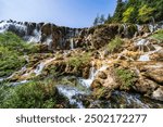 Pearl Shoal Waterfall in Jiuzhai Valley National Park, China.