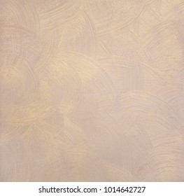 Pearlescent Texture Of Paint With Round Divorces - Beige Color With Gold