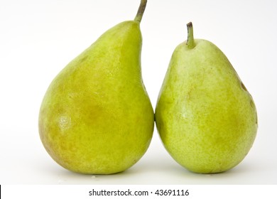 Pears family isolated on white background - Shutterstock ID 43691116