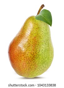 pears isolated on white background - Shutterstock ID 1043133838