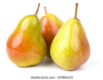 Pears isolated on white background - Shutterstock ID 147806153