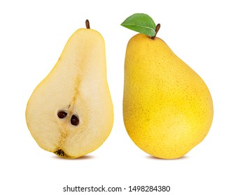 pears isolated on white background - Shutterstock ID 1498284380