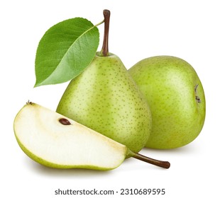 Pears isolated on white background, clipping path, full depth of field - Shutterstock ID 2310689595