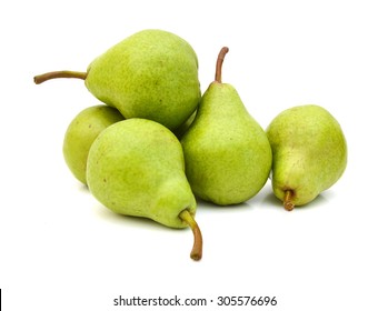 Pears isolated on white background - Shutterstock ID 305576696