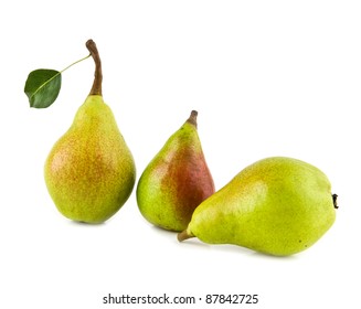 pears on a white background - Shutterstock ID 87842725