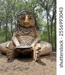 Pease Park Troll Statue in Austin, TX