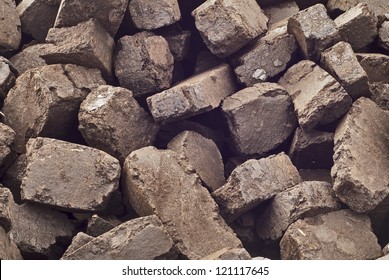 Peat Briquettes Background