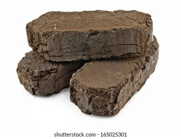 Peat Fuel Blocks For Use In An Open Fire 