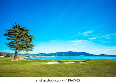 Pebble Beach Golf Course 18th Hole Green