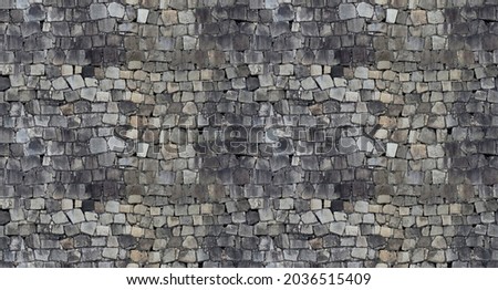 Pebble rock ground seamless pattern, brown gravel floor material, tan soil surface background, natural garden land backdrop, sorrel stone wall texture