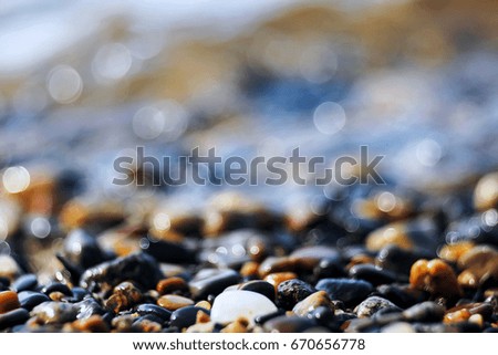 Similar – Stone beach in Brighton, England