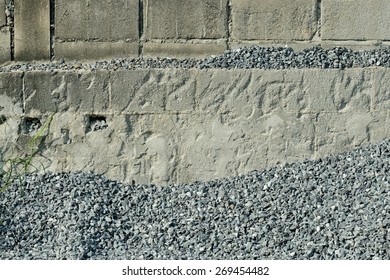 Pebble and wall