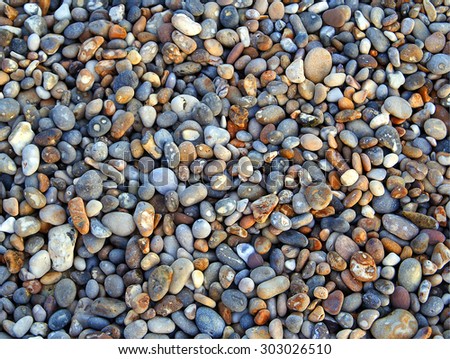 Pebbles Background, beach from Devon, England