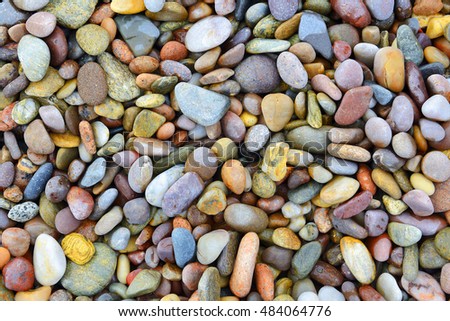 Pebbles Background, beach from Eastern Scotland, United Kingdom