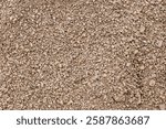 Pebbles background. Top view of river stones shingle , mineral material for pathways in modern urban garden or construction site