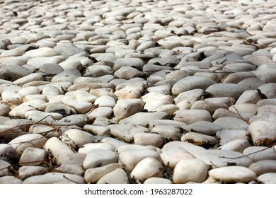 Pebbles In The Garden. Rock Garden.