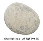 A pebbles rock with a rough surface Isolated on white background