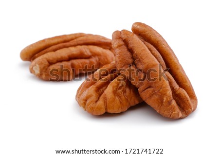 Pecan nut isolated on white background 商業照片 © 
